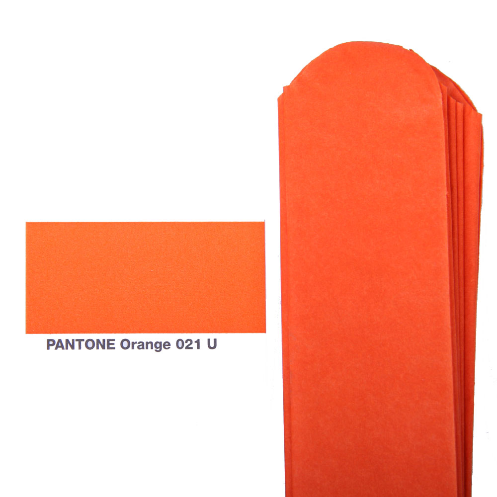 Помпон из бумаги 15 см оранжевый