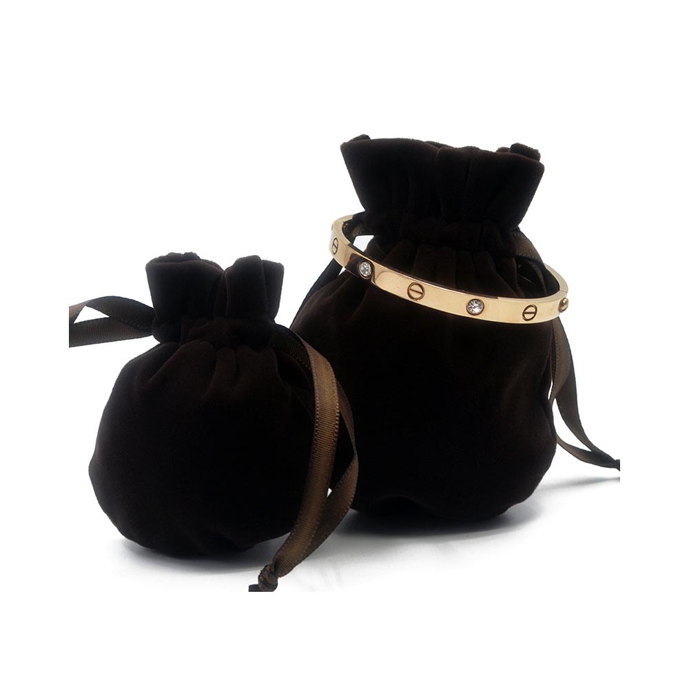 Мешочек велюровый 7,5х9 см, коричневый Мешочек велюровый 7,5х9 см, коричневый