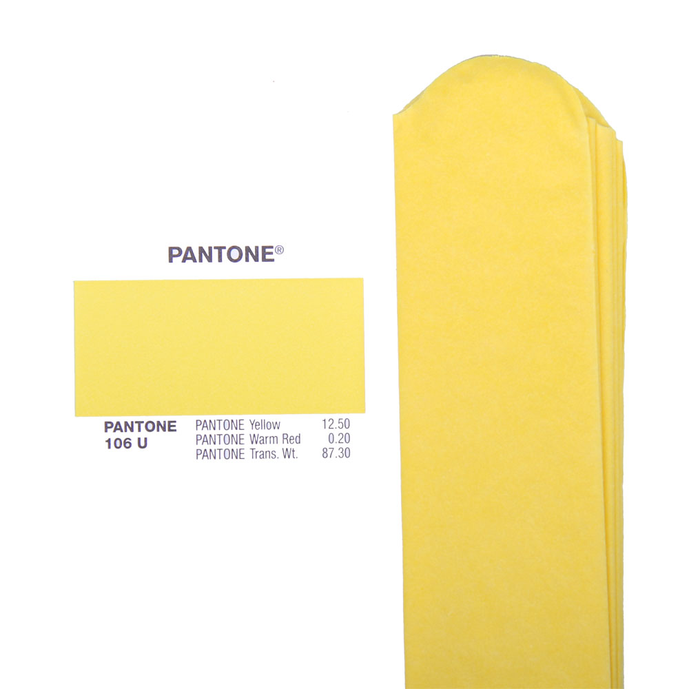 Помпон из бумаги 15 см желтый
