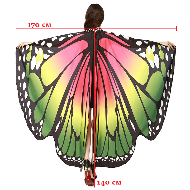 Крылья бабочки тканевые 170х140см №4