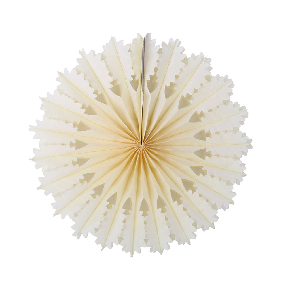 Снежинка ажурная 30 см айвори Снежинка ажурная 30 см айвори