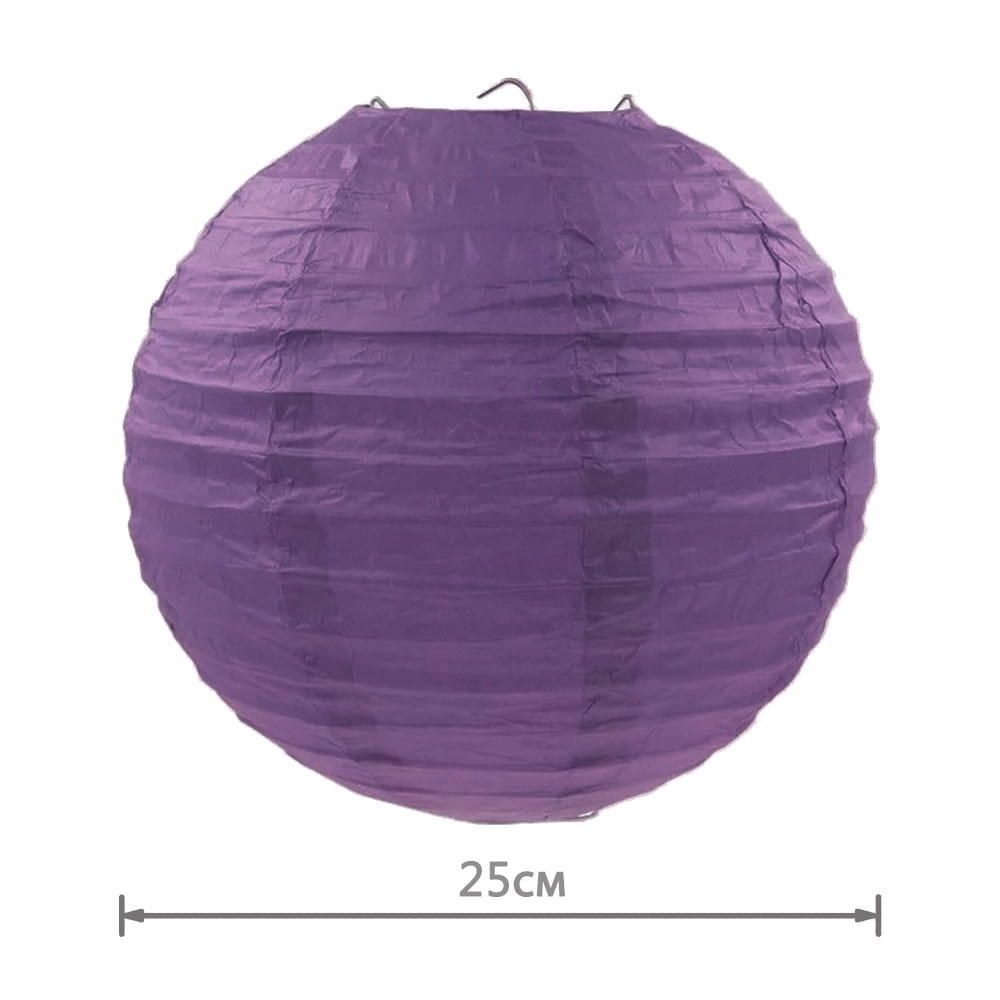 Подвесной фонарик стандарт 25 см фиолетовый new