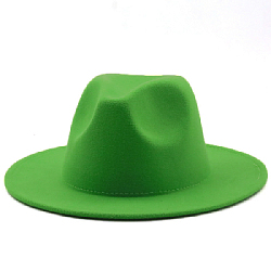 Шляпа Федора фетровая, зеленый