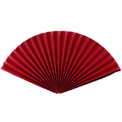 Веер-гармошка 160г/м 80 см, красный