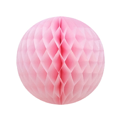 Бумажное украшение шар 30 см светло-розовый