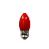 Лампа светодиодная Свеча d-35 E27 W3, красный