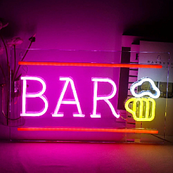 Cветильник LED NEON "BAR кружка пива" 42 х 25 см, от USB