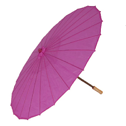 Китайские бумажные зонтики 60 х 42 см малиновый