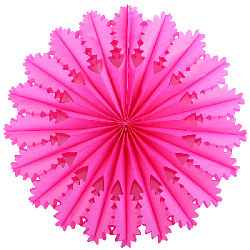 Снежинка ажурная 50 см амарантовый