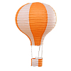 Подвесной фонарик "Воздушный шар" 40 см оранжевый+белый