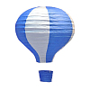 Подвесной фонарик "Воздушный шар" 40 см синий+белый