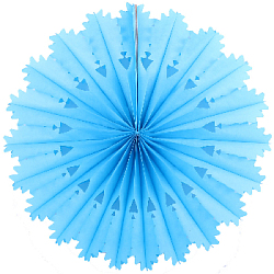 Снежинка ажурная 50 см синий