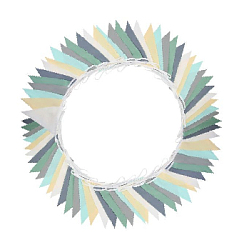 Гирлянда тканевая односторонняя № 5, (15х19) 12 м