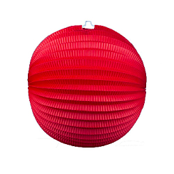 Подвесной фонарик "Аккордеон" 20 см красный