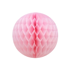 Бумажное украшение шар 20 см светло-розовый