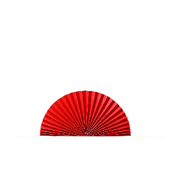 Веер-гармошка 160г/м 50 см, красный