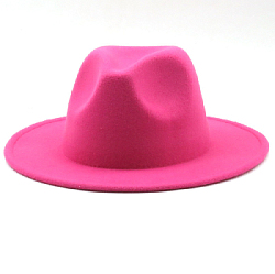 Шляпа Федора фетровая, розовый