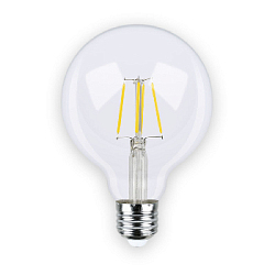 Лампа светодиодная G95 E27 W4 K2700