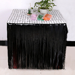 Юбка фольгированная для стола 2,75 см х 75 см, матовый черный