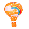 Подвесной фонарик "Воздушный шар Радуга" 40 см, светло-оранжевый