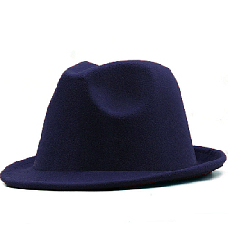 Шляпа Трилби фетровая, темно-синий