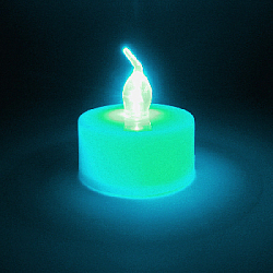 Свеча электрическая 4,5 х 3,5 см от батареек, зеленый