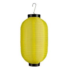 Китайский фонарь Цилиндр 30х55 см, желтый