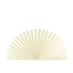 Веер-гармошка 160г/м 80 см, слоновая кость
