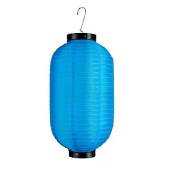 Китайский фонарь Цилиндр 25х45 см, синий