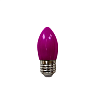 Лампа светодиодная Свеча d-35 E27 W3, малиновый