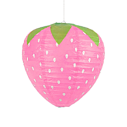 Подвесной фонарик "Клубничка" 30 см, розовый