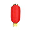 Китайский фонарь Цилиндр с бахромой 20х35 см, красный