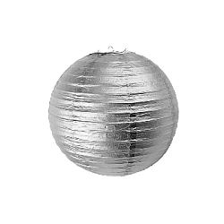 Подвесной фонарик стандарт 25 см серебро