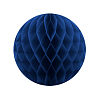 Бумажное украшение шар 30 см темно-синий