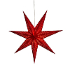 Звезда-светильник 70 см семиконечная, Звезды и точки, красный