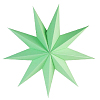 Звезда 60 см девятиконечная, светло-зеленый
